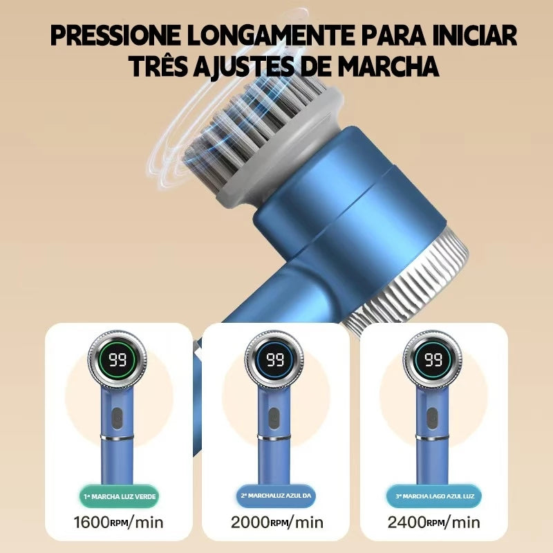 Escova Elétrica rotativa Mágica 5 em 1