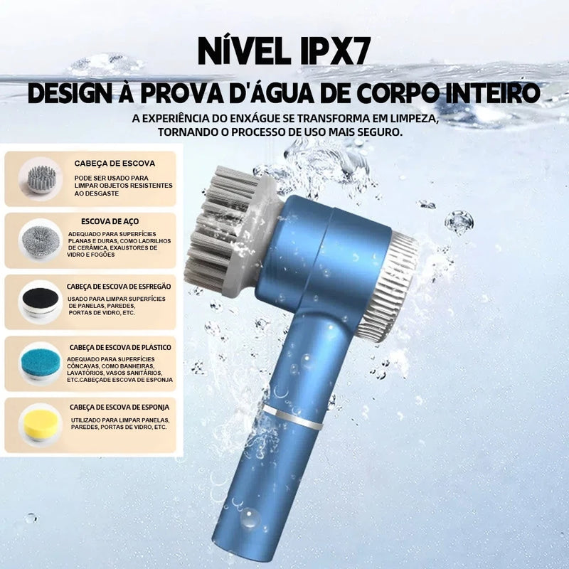 Escova Elétrica rotativa Mágica 5 em 1